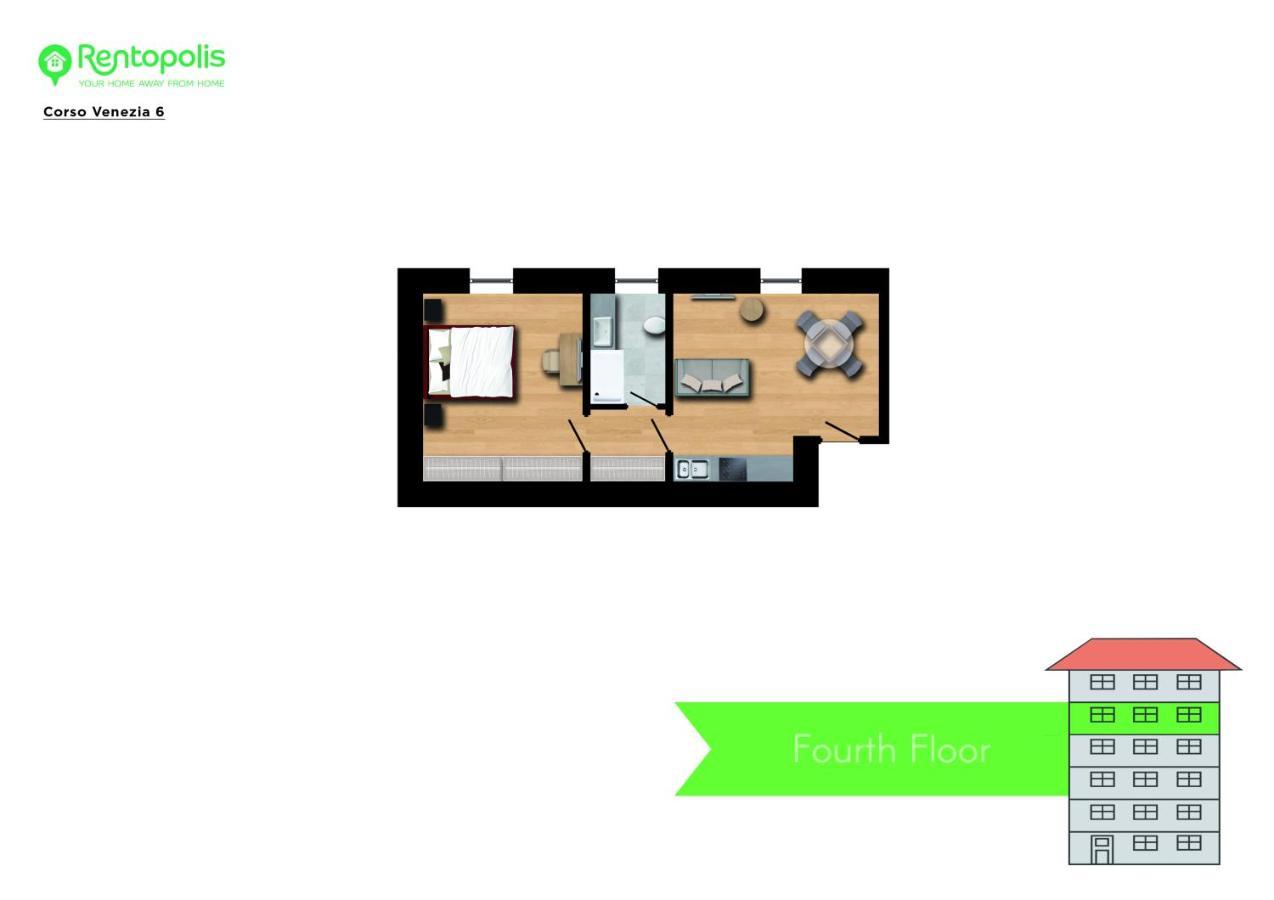 Elegant Apartment Near Brera Area Milano Dış mekan fotoğraf